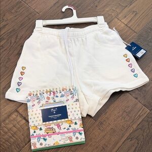 NEW Roller Rabbit X Target disco hearts Knit sweat Shorts XS + Travel checklist